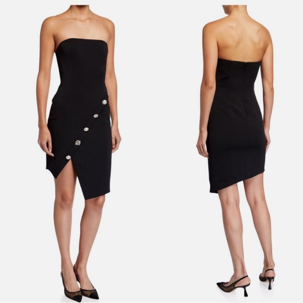 JAYGODFREY Asymmetrical Strapless Dress NWT Size 2